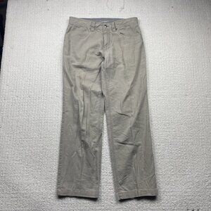 Columbia Lightweight Linen Tech Pants Earth Tone Grey Men Size 32 Omni-Shade